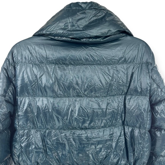 NEW Herno Shiny Puffer Coat in Jade Green $695 - Women's Size IT 46 / US 10 - Picture 13 of 16